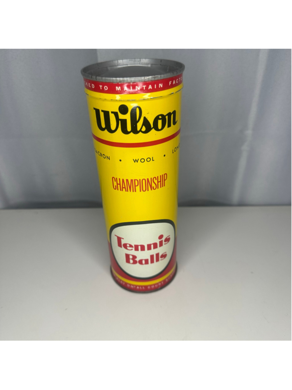 Vintage New Wilson USA Championship Tennis Balls Can Set of 3